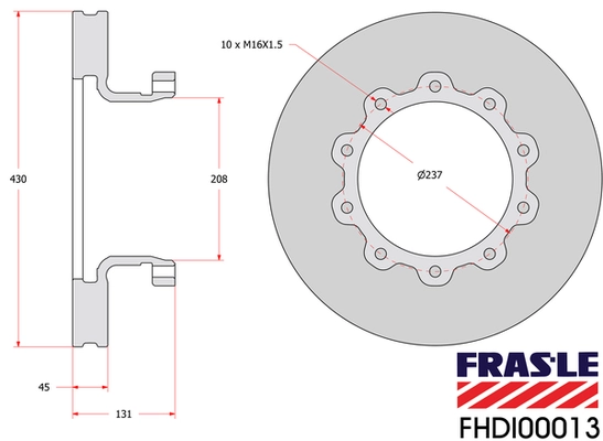 Comprar CVD553 Scania Freno de disco delantero