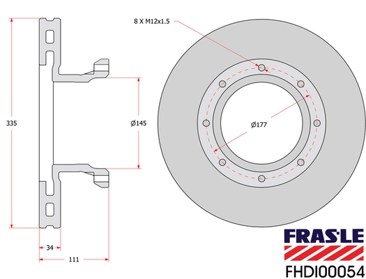 Comprar A9704231212 Mercedes Disco de freno trasero