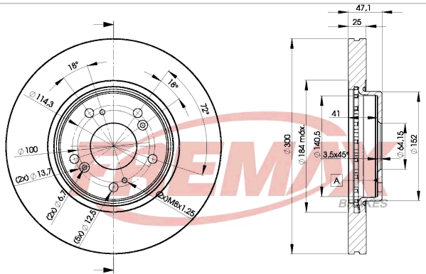 Disco de freno para Honda Accord CL, CM