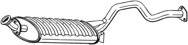 Silencioso trasero para Mitsubishi Pajero II (V2W, V4W)
