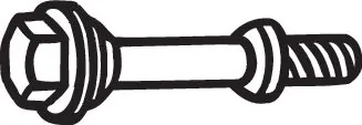 258943 Bosal Perno del sistema de escape (silenciador)