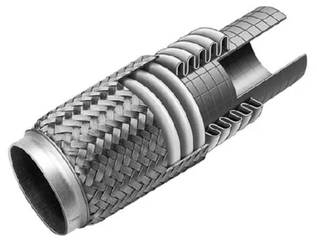 Chapa ondulada del silenciador Peugeot 206 2A/C