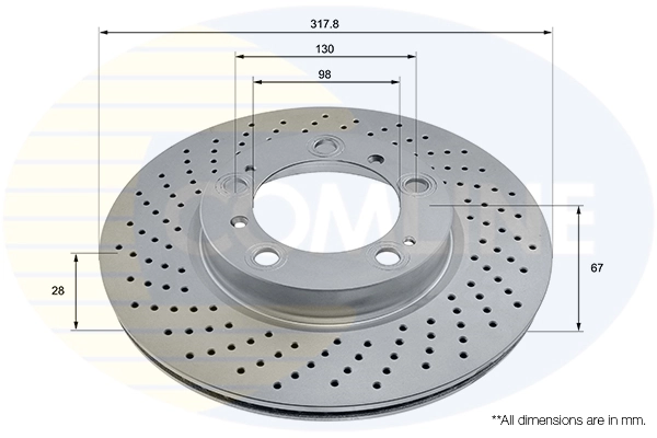 Disco de freno para Porsche 911 997