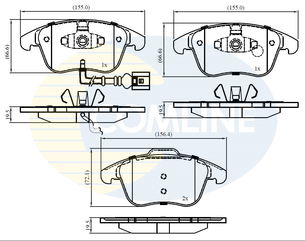 Comprar Pastillas de freno delanteras de disco Audi Q3  8UB, 8UG a bajo precio