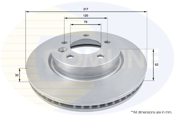 Disco de freno delantero para Land Rover Discovery III (LR3)