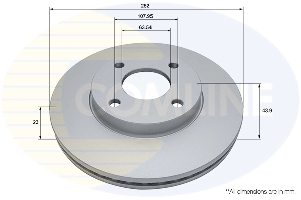 Disco de freno delantero para Ford Fiesta VII ()