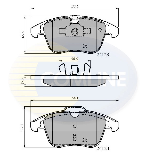 Pastillas delanteras Ford S-Max  (2006-2014)