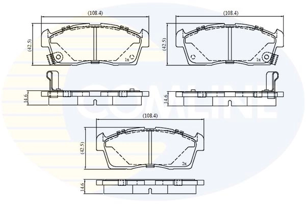 Pastillas de freno delanteras Civic III hatchback (1983-1987) original desde 29,10 €