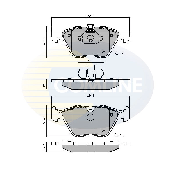 Pastillas delanteras BMW X1  (2009-2015)