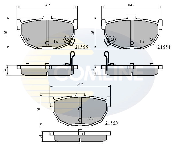 Pastillas traseras para KIA Cerato  (YD)