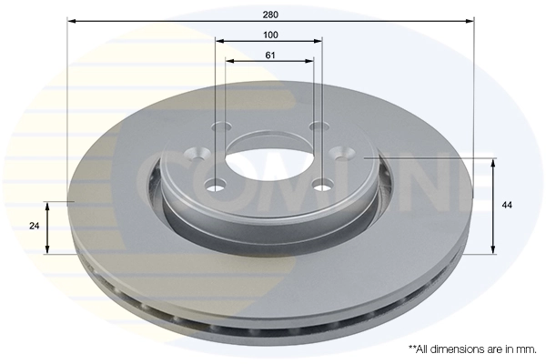 Disco de freno delantero para Renault Megane II (EM0, EM1)
