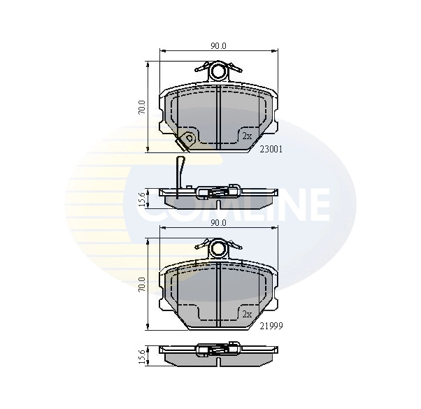 Pastillas delanteras Smart FORTWO  (2007-2026)