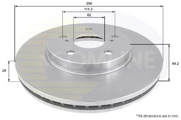 Disco de freno delantero para Lexus RX  (MCU15)