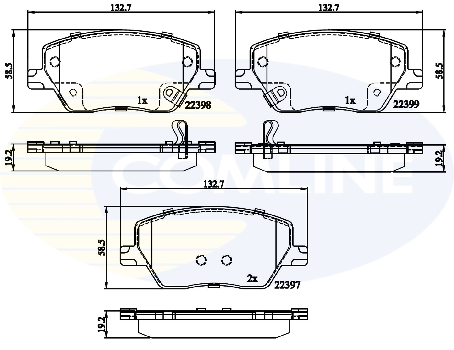 Pastillas de freno delanteras para Fiat Tipo  (356)