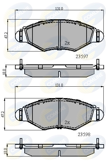Pastillas delanteras Peugeot 306  (1994-2001)
