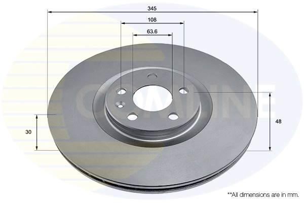 Disco de freno delantero para Volvo XC90 (256)