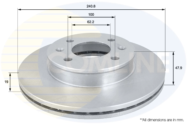 Disco de freno delantero para Hyundai Elantra IV (HD)