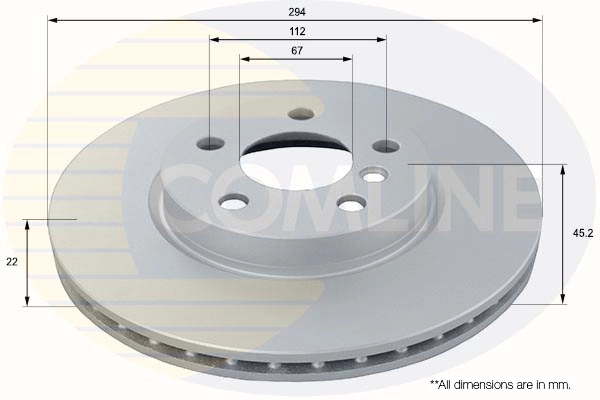 Disco de freno delantero para Mini Cooper  (F55)