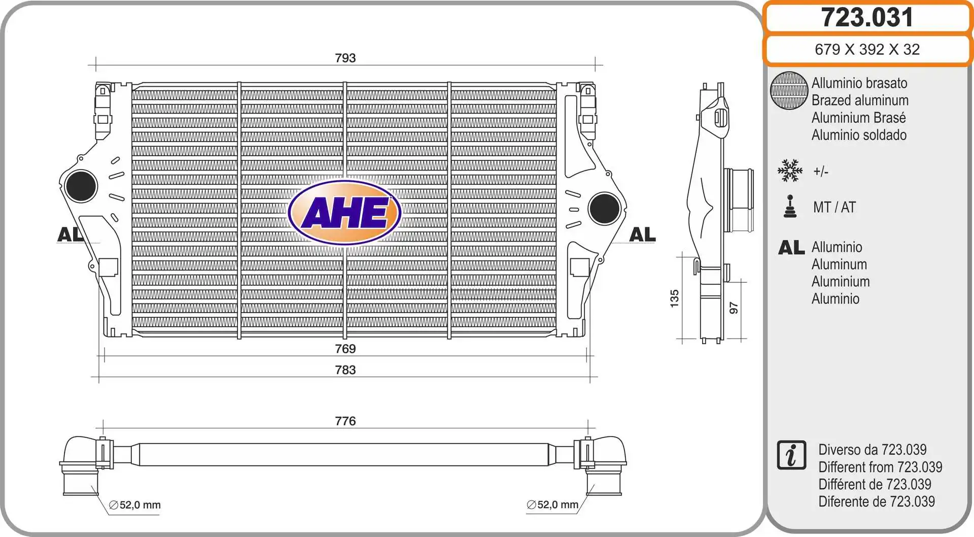 Radiador de aire de admisión Renault Espace 4 JK0