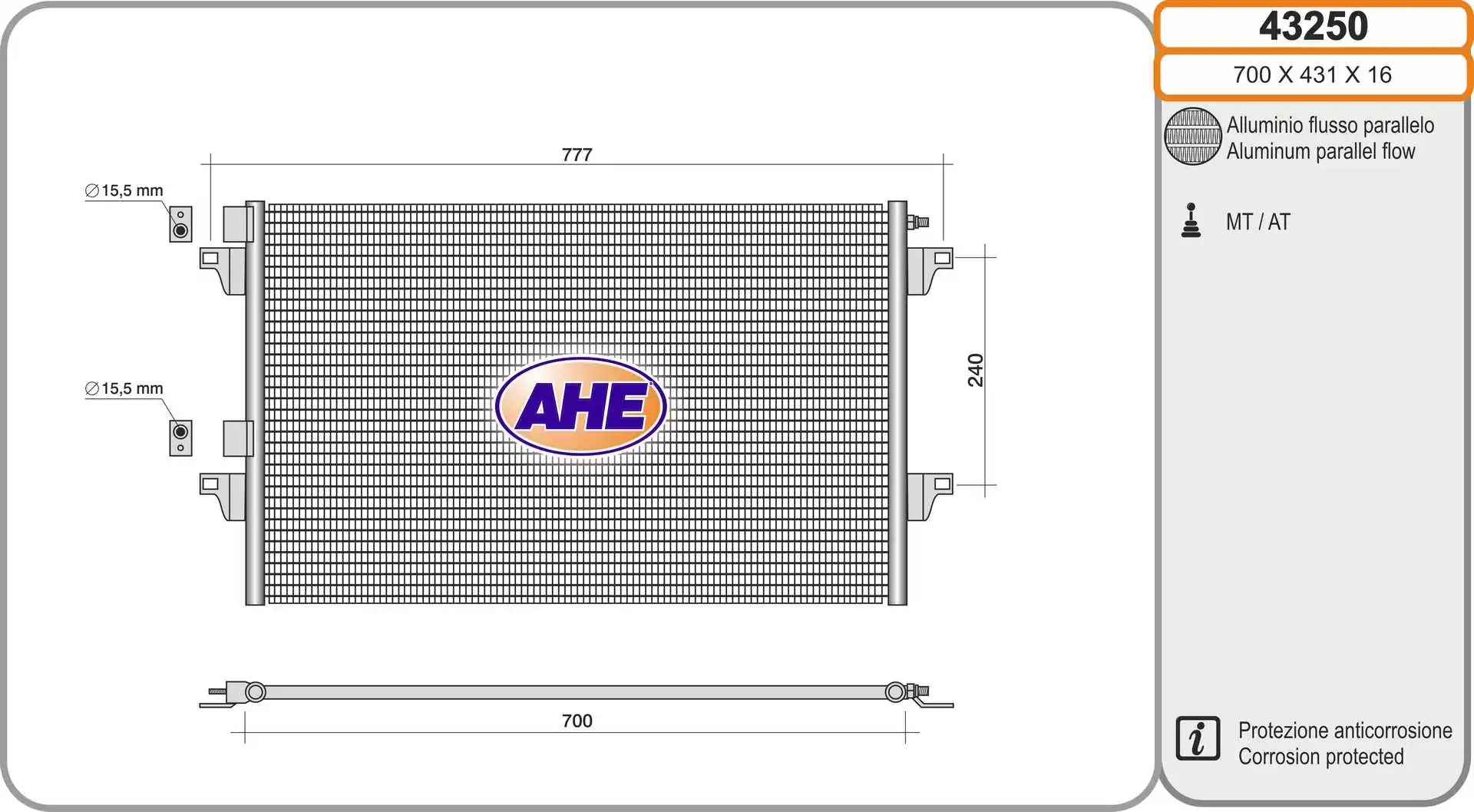 Condensador aire acondicionado Renault Espace 4 JK0