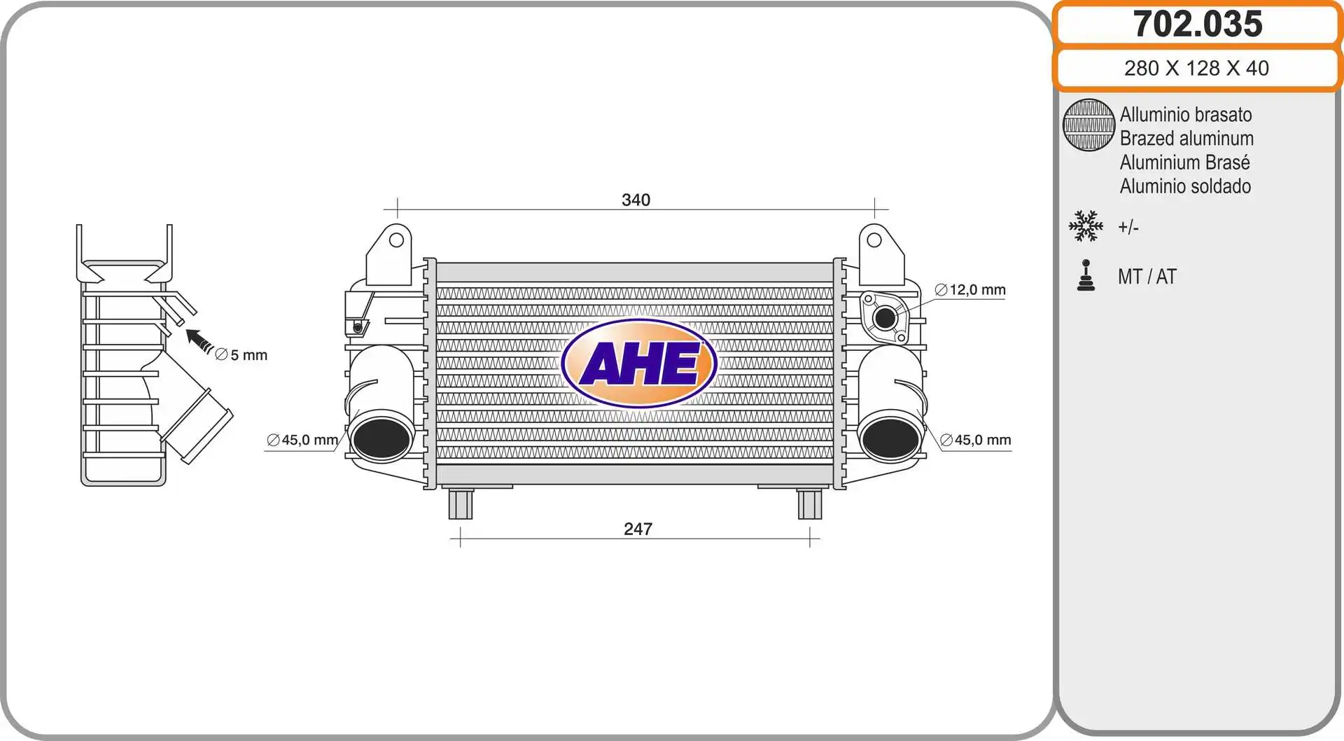 Radiador de aire de admisión Audi A2 8Z0