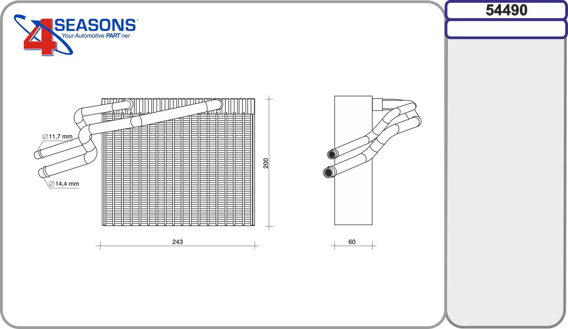 Evaporador, aire acondicionado Renault Kangoo 1 KC0, KC1