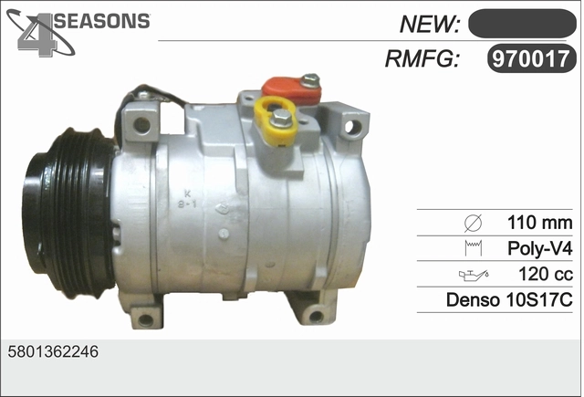 Compresor de aire acondicionado Iveco Daily 4