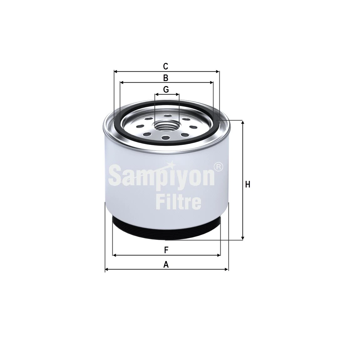 Filtro de combustible SAMPIYON CS1404MMB