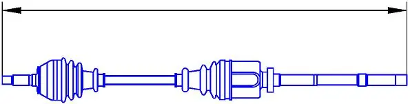 Semieje delantero derecho Magneti Marelli TDS0227