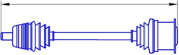 Árbol de transmisión delantero derecho 8D0407272BB VAG