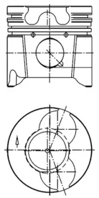 99879620 Kolbenschmidt Pistón completo para 1 cilindro, sobremedida (+0,60 mm)