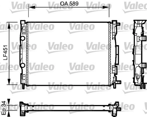 Radiador de água para Renault Megane II (LM0, LM1)