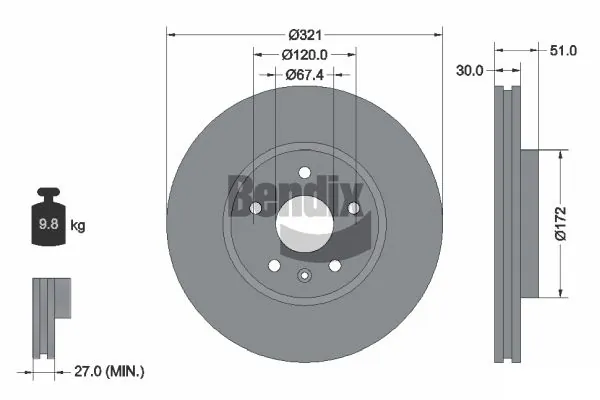 BDS1176HC Jurid/Bendix