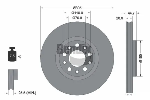 BDS2257HC Jurid/Bendix