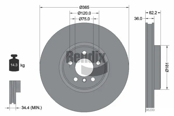 BDS1832HC Jurid/Bendix