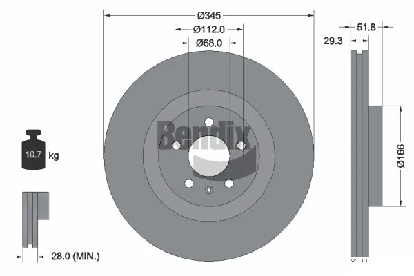 BDS1709HC Jurid/Bendix
