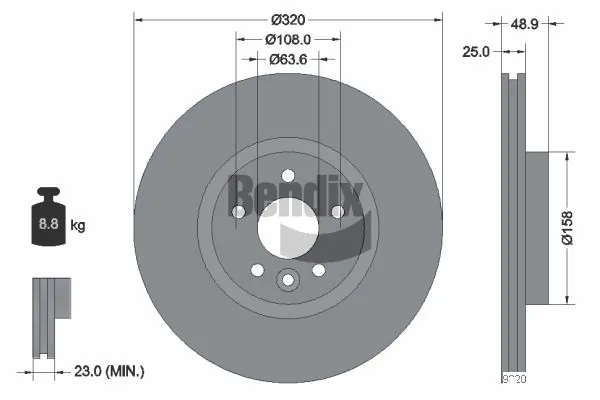 BDS1397HC Jurid/Bendix