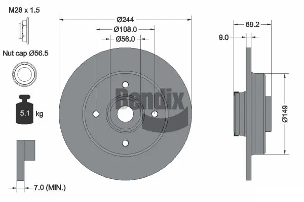 BDS1598 Jurid/Bendix