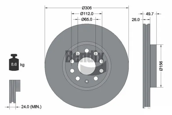 BDS2277HC Jurid/Bendix