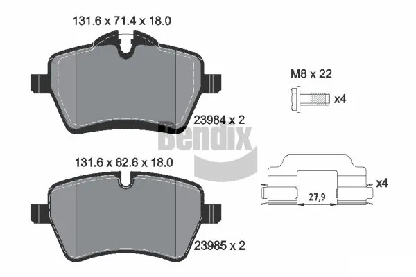 Pastillas de freno Mini Cooper  hatchback comprar en España