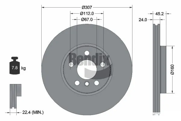 BDS1436HC Jurid/Bendix