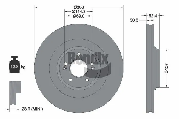BDS2329HC Jurid/Bendix