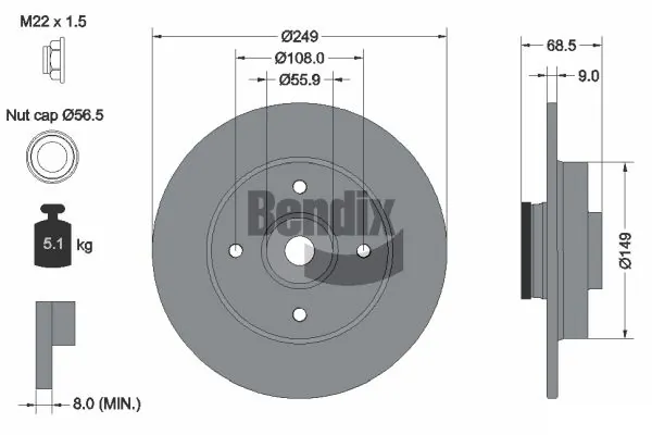 BDS1088 Jurid/Bendix