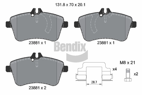 Comprar Pastillas de freno delanteras de disco Mercedes A  W169 a bajo precio