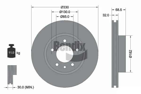 BDS1545LHC Jurid/Bendix