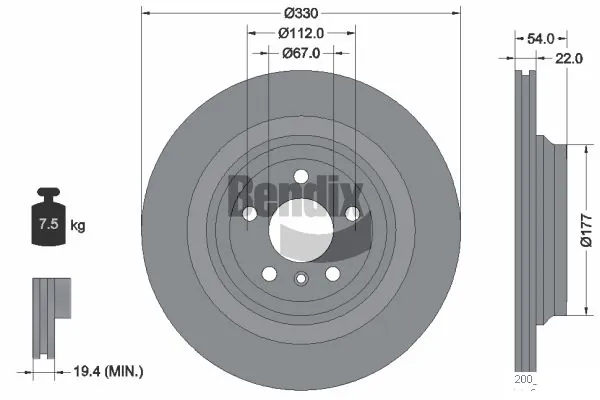 BDS1696HC Jurid/Bendix