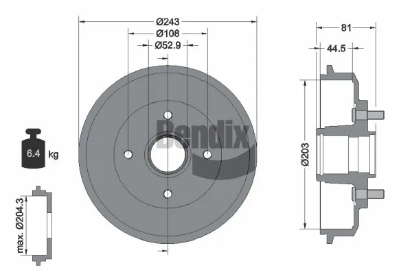 BDM1050 Jurid/Bendix
