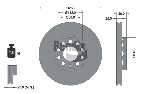 BDS1070HC Jurid/Bendix