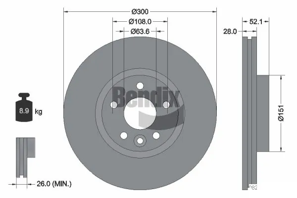BDS1268HC Jurid/Bendix