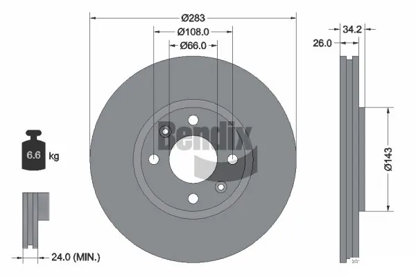Comprar Freno de disco delantero C4  LC